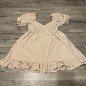 Charlotte Russe | Dresses | Tan Peasant Dress For Renaissance Faire Pirate  Fairy Elf For Women Size Small | Poshmark